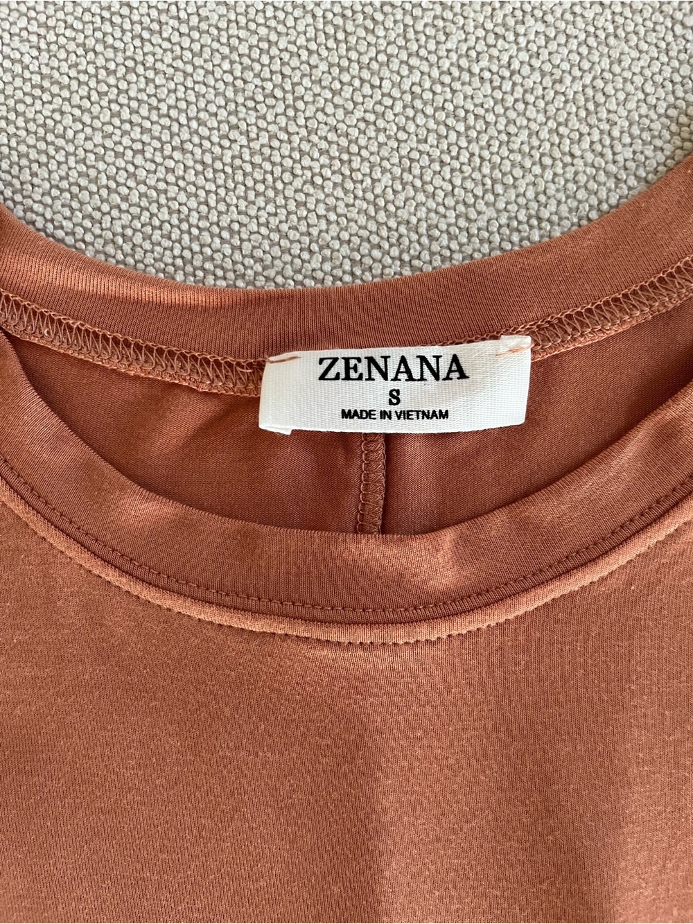 Zenana women’s Sleeveless High Low swing Tank Top caramel color soft flowy - Picture 7 of 9